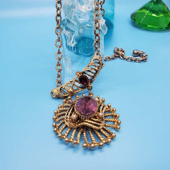 Boutique Jewelry - •Goldtone, purple/faux pearl•Fashion Jewelry•💎